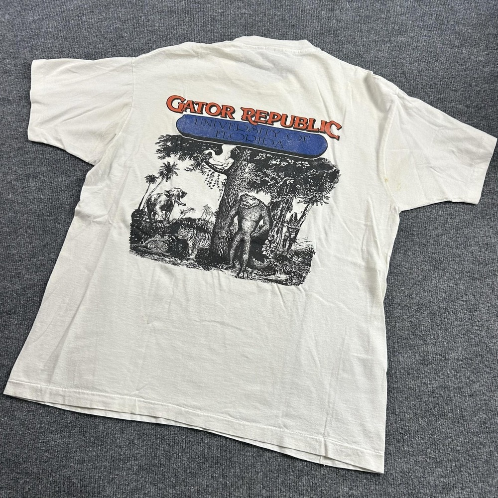 Vintage Florida Gators Shirt Mens XL NCAA Football Fruit Of The Loom USA 90s